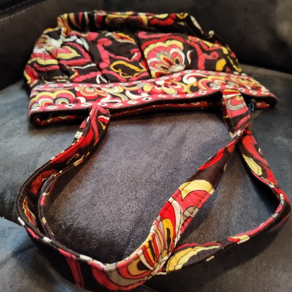 VERA BRADLEY PUCCINI ROUND TOTE - ZIP CLOSE - GREAT CONDITION - Picture 5 of 7